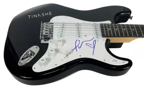TINASHE SIGNED AUTOGRAPH ELECTRIC GUITAR POP SINGER 2 ON QUANTUM BABY ACOA COA COLLECTIBLE MEMORABILIA