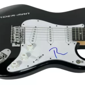 Tobey Maguire Signed Autograph Electric Guitar SPIDER-MAN Beckett COA