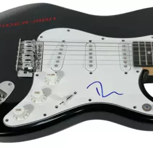 Tobey Maguire Signed Autograph Electric Guitar SPIDER-MAN Beckett COA