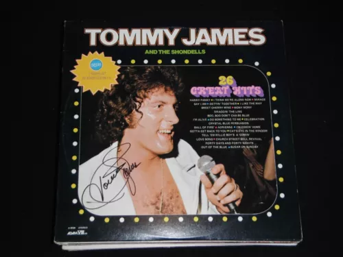 TOMMY JAMES AND THE SHONDELLS SIGNED GREATEST HITS VINYL ALBUM COLLECTIBLE MEMORABILIA