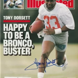 TONY DORSETT Signed 8/1/88 SPORTS ILLUSTRATED Beckett Auth