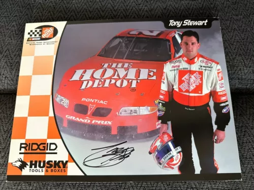 TONY STEWART NASCAR SIGNED PROMO CARD RACING 2000 AUTOGRAPHED COLLECTIBLE MEMORABILIA