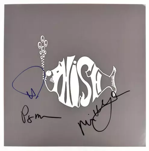 TREY ANASTASIO MIKE GORDON & PAGE SIGNED AUTOGRAPH 12×12 PHISH ALBUM LP FLAT COLLECTIBLE MEMORABILIA