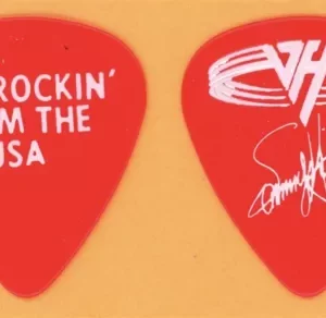 Van Halen Sammy Hagar Vintage Guitar Pick - 1993 Right Here Right Now Tour