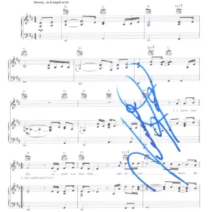 VINCE GILL Signed Autograph Lyric Sheet Music GO REST HIGH ON THAT MOUNTAIN ACOA