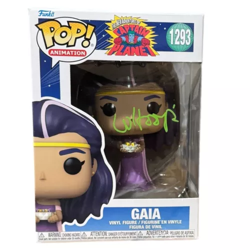WHOOPI GOLDBERG SIGNED CAPTAIN PLANET GAIA FUNKO POP AUTOGRAPH BECKETT COA COLLECTIBLE MEMORABILIA