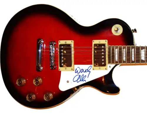 WOODY ALLEN AUTOGRAPHED SIGNED LP 12 GUITAR UACC RD COA COLLECTIBLE MEMORABILIA