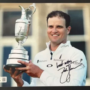 ZACH JOHNSON SIGNED 2015 THE BRITISH OPEN CHAMPIONSHIP 8x10 PHOTO BECKETT COA