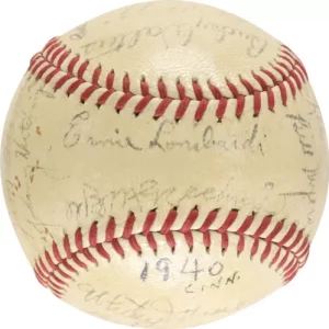 1940 Cincinnati Reds World Series Champs Team Signed Baseball PSA DNA COA