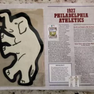 1994 COOPERSTOWN 1927 PHILADELPHIA ATHLETICS EMBLEM PATCH WILLABEE WARD