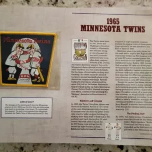 1994 COOPERSTOWN COLLECTION 1965 MINNESOTA TWINS EMBLEM PATCH WILLABEE WARD
