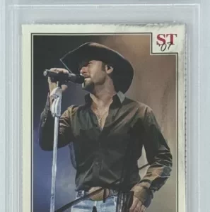 2007 Spotlight Tribute Tim McGraw Signed Trading Card PSA DNA COA Autographed