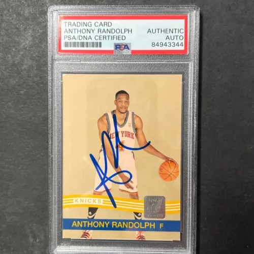 2010-11 Panini Donruss #20 Anthony Randolph Signed AUTO PSA Slabbed Knicks