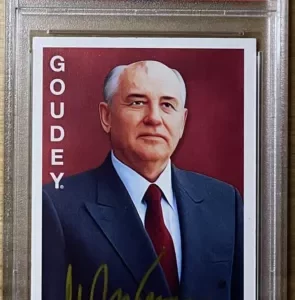 2015 UD GOODWIN MIKHAIL GORBACHEV SIGNED CARD PSA DNA AUTOGRAPH PRESIDENT USSR