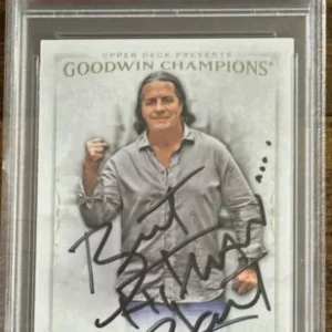 2016 UD Goodwin Champ Bret Hitman Hart WWE WWF PSA DNA Signed Autograph Hit Man