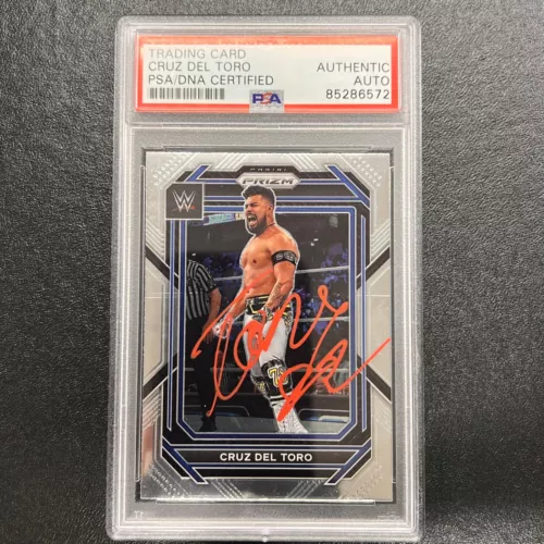 2023 PANINI PRIZM SMACKDOWN #133 CRUZ DEL TORO SIGNED CARD AUTO PSA/DNA SLABBED COLLECTIBLE MEMORABILIA