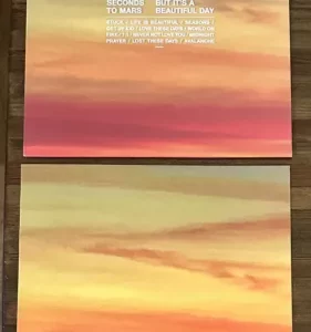 30 SECONDS TO MARS Jared Shannon Leto SIGNED AUTOGRAPH VINYL LP BAS Beckett COA