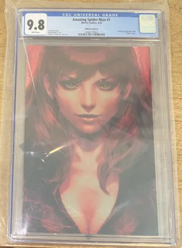 AMAZING SPIDER-MAN #1 STANLEY ARTGERM LAU MARY JANE VIRGIN VARIANT CGC 9.8 COLLECTIBLE MEMORABILIA