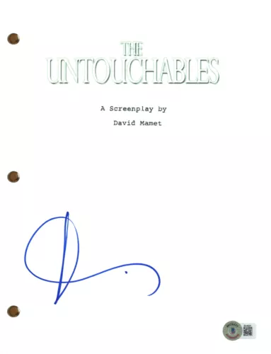 Andy Garcia Signed Autograph The Untouchables Full Script Screenplay Beckett COA