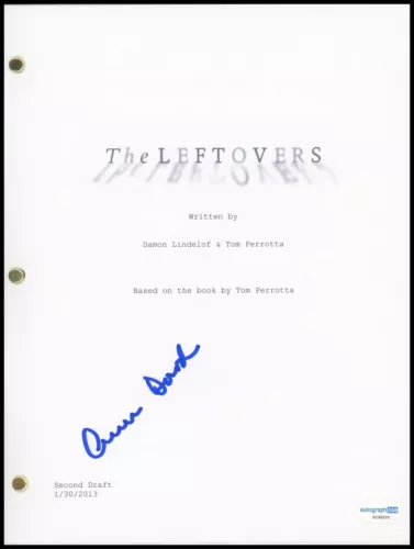 ANN DOWD “THE LEFTOVERS” AUTOGRAPH SIGNED COMPLETE PILOT EPISODE SCRIPT ACOA COLLECTIBLE MEMORABILIA