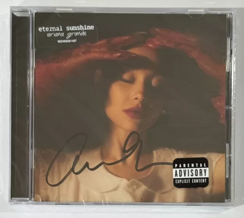 ARIANA GRANDE SIGNED SEALED ETERNAL SUNSHINE AUTOGRAPHED CD & FULL SIGNATURE #2 COLLECTIBLE MEMORABILIA