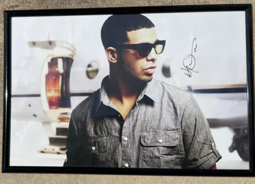 AUBREY GRAHAM DRAKE SIGNED AUTOGRAPHED 20×30 PHOTO TAKE CARE VIEWS PSA/DNA COA COLLECTIBLE MEMORABILIA