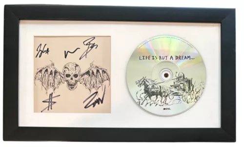 Avenged Sevenfold Signed Autograph Life Is But A Dream CD Framed Full Band COA