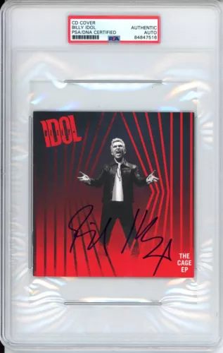 BILLY IDOL SIGNED THE CAGE EP CD ALBUM BOOKLET BOOK AUTOGRAPHED PSA DNA COA COLLECTIBLE MEMORABILIA