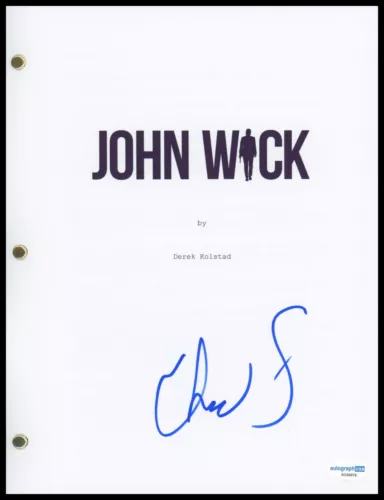 CHAD STAHELSKI “JOHN WICK” DIRECTOR AUTOGRAPH SIGNED FULL SCRIPT SCREENPLAY ACOA COLLECTIBLE MEMORABILIA