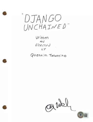 CHRISTOPH WALTZ SIGNED AUTOGRAPH DJANGO UNCHAINED FULL MOVIE SCRIPT BECKETT COA COLLECTIBLE MEMORABILIA