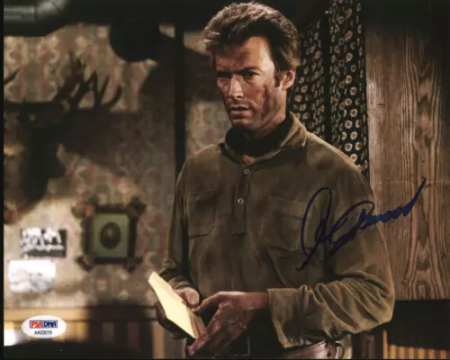 Clint Eastwood autographed store photo Cincinnati Bengals