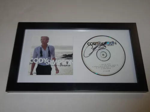 CODY SIMPSON SIGNED FRAMED “PREVIEW TO PARADISE” CD HEARTTHROB RARE COLLECTIBLE MEMORABILIA