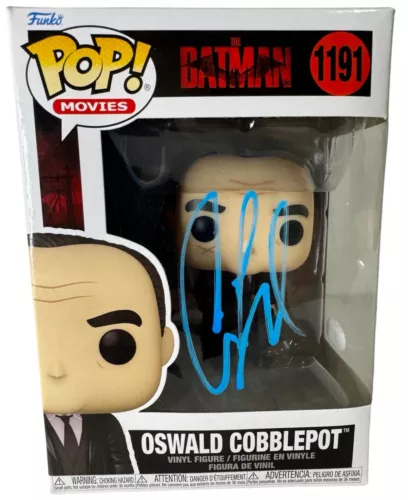 COLIN FARRELL SIGNED FUNKO POP OSWALD COBBLEPOT THE BATMAN AUTOGRAPH ACOA COA COLLECTIBLE MEMORABILIA