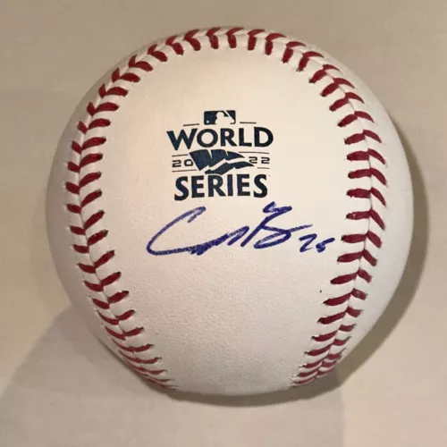 CONNOR BROGDON (PHILLIES) SIGNED OFFICIAL 2022 WORLD SERIES BASEBALL BECKETT BAS COLLECTIBLE MEMORABILIA