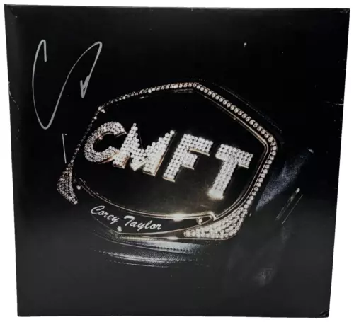 COREY TAYLOR SIGNED AUTOGRAPH CMFT VINYL RECORD ALBUM LP SLIPKNOT BECKETT COA COLLECTIBLE MEMORABILIA