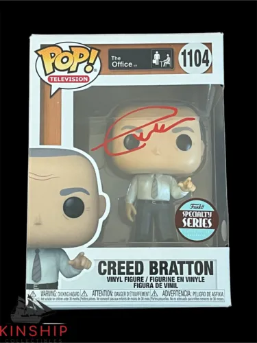CREED BRATTON SIGNED FUNKO POP TOY PSA DNA COA THE OFFICE AUTO Z1521 COLLECTIBLE MEMORABILIA
