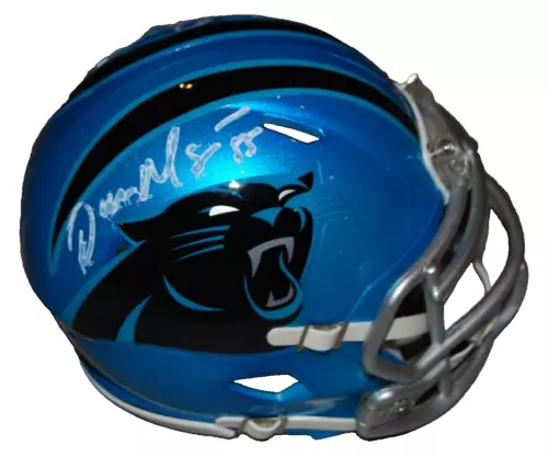 DAN MORGAN SIGNED (CAROLINA PANTHERS) FLASH MINI HELMET BECKETT BAS AD47304 COLLECTIBLE MEMORABILIA