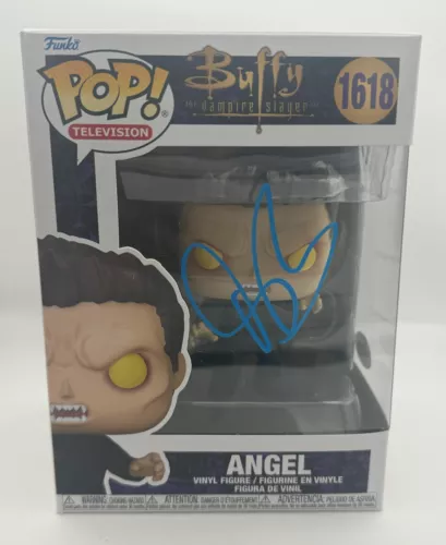 DAVID BOREANAZ “BUFFY THE VAMPIRE SLAYER” SIGNED ‘ANGEL’ 1618 FUNKO POP B ACOA COLLECTIBLE MEMORABILIA