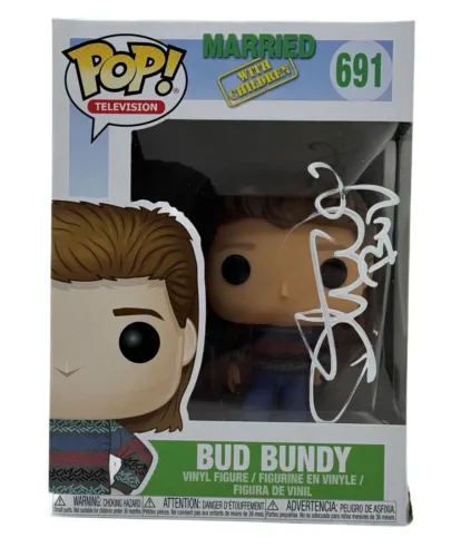 DAVID FAUSTINO SIGNED FUNKO POP BUD BUNDY MARRIED WITH CHILDREN ACOA COA COLLECTIBLE MEMORABILIA