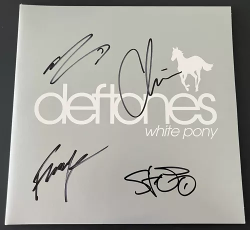 Chino Moreno Signed White Pony Album Proof Autographed Vinyl Record Deftones