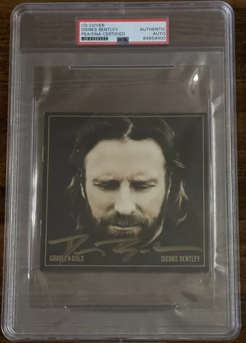 DIERKS BENTLEY SIGNED AUTOGRAPHED GRAVEL & GOLD CD COVER PSA DNA COA CERTIFIED COLLECTIBLE MEMORABILIA