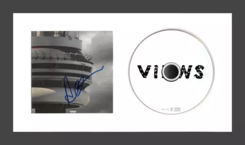 DRAKE SIGNED AUTOGRAPH VIEWS FRAMED CD DISPLAY – READY TO HANG! W/ JSA COA COLLECTIBLE MEMORABILIA