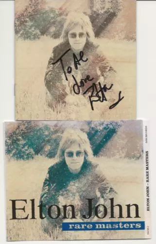 ELTON JOHN REAL HAND SIGNED RARE MASTERS CD JSA LOA AUTOGRAPHED COLLECTIBLE MEMORABILIA
