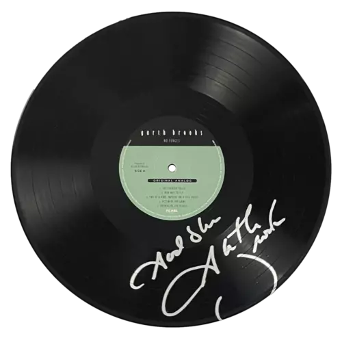 GARTH BROOKS SIGNED AUTOGRAPH ALBUM VINYL RECORD LP NO FENCES DISC BECKETT COA COLLECTIBLE MEMORABILIA