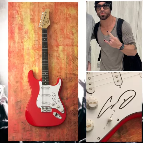 GFA OVER YOU & IT’S NOT OVER * CHRIS DAUGHTRY * SIGNED ELECTRIC GUITAR COA COLLECTIBLE MEMORABILIA
