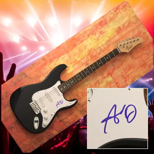 GFA Pitch Perfect Bumper Star * ADAM DeVINE * Signed Electric Guitar COA
