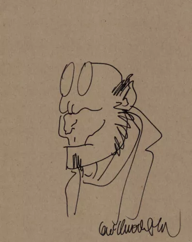 GUILLERMO DEL TORO SIGNED AUTOGRAPH HELLBOY ORIGINAL ART SKETCH 11×14 BAS COA COLLECTIBLE MEMORABILIA