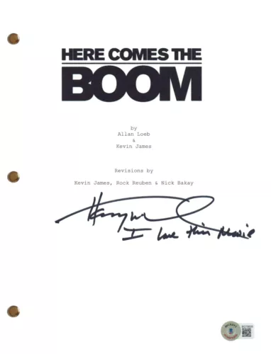 HENRY WINKLER SIGNED AUTOGRAPH HERE COMES THE BOOM MOVIE SCRIPT SCREENPLAY BAS COLLECTIBLE MEMORABILIA