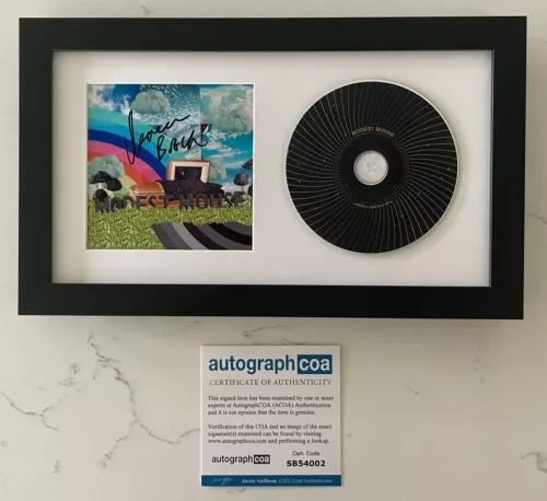 ISAAC BROCK SIGNED MODEST MOUSE THE GOLDEN CASKET FRAMED CD W/EXACT PROOF COA COLLECTIBLE MEMORABILIA