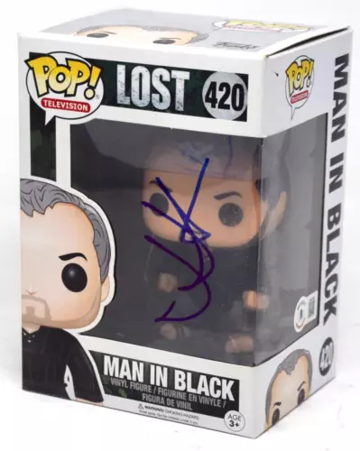 J.J. Abrams Signed Funko Pop Lost The Man In Black #420 TV Autograph Becket COA